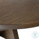 Zelda Fawn Oak Veneer 94" Extendable Round Dining Table