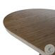 Zelda Fawn Oak Veneer 94" Extendable Round Dining Table