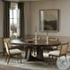 Zelda Fawn Oak Veneer 94" Extendable Round Dining Table
