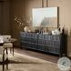 Ezri Black Oak 6 Door Sideboard