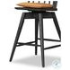 Lewis Whiskey Saddle Swivel Counter Height Stool