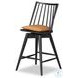 Lewis Whiskey Saddle Swivel Counter Height Stool
