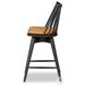 Lewis Whiskey Saddle Swivel Counter Height Stool