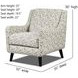 Durango Moose Beige and White Performance Fabric Accent Chair