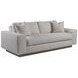 Lana Gray Bench Seat 96" Sofa with Pillows