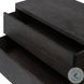 Noeline Smoked Black Veneer 2 Drawer Nightstand