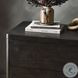 Noeline Smoked Black Veneer 2 Drawer Nightstand