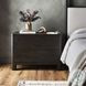 Noeline Smoked Black Veneer 2 Drawer Nightstand