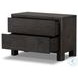 Noeline Smoked Black Veneer 2 Drawer Nightstand