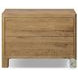 Noeline Resawn Worn Oak Veneer 2 Drawer Nightstand