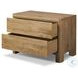 Noeline Resawn Worn Oak Veneer 2 Drawer Nightstand
