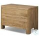 Noeline Resawn Worn Oak Veneer 2 Drawer Nightstand