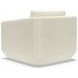 Veronica White Upholstered Swivel Chair