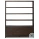 Arlington Espresso Oak Veneer 4 Door Bookcase