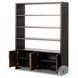 Arlington Espresso Oak Veneer 4 Door Bookcase