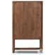 Ezri Cocoa Oak 2 Glass Door Cabinet