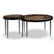 Yoko Smoked Brown Cast Glass Round Nesting Tables