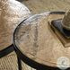 Yoko Smoked Brown Cast Glass Round Nesting Tables
