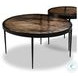 Yoko Smoked Brown Cast Glass Round Nesting Tables