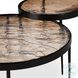 Yoko Smoked Brown Cast Glass Round Nesting Tables