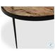 Yoko Smoked Brown Cast Glass Round Nesting Tables