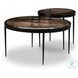 Yoko Smoked Brown Cast Glass Round Nesting Tables