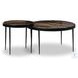 Yoko Smoked Brown Cast Glass Round Nesting Tables