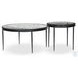 Yoko Clear Cast Glass Round Nesting Tables