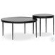 Yoko Moss Cast Glass Round Nesting Tables