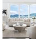 Natalie Ivory Upholstered Swivel Chair