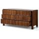 Ezri Carved Cocoa Oak 6 Drawer Dresser