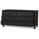 Ezri Carved Black Oak 6 Drawer Dresser
