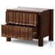Ezri Cocoa Oak 2 Drawer Nightstand