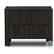 Ezri Black Oak 2 Drawer Nightstand