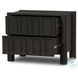 Ezri Black Oak 2 Drawer Nightstand
