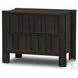 Ezri Black Oak 2 Drawer Nightstand