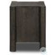 Ezri Black Oak 2 Drawer Nightstand