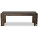 Abaso Ebony Rustic Wormwood Oak 86" Rectangular Dining Table