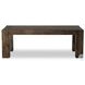 Abaso Ebony Rustic Wormwood Oak 86" Rectangular Dining Table