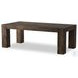 Abaso Ebony Rustic Wormwood Oak 86" Rectangular Dining Table