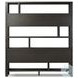 Noeline Smoked Black Oak Wide Bookcase