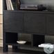 Noeline Smoked Black Oak Wide Bookcase