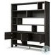 Noeline Smoked Black Oak Wide Bookcase