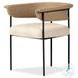 Carrie Ellor Beige Outdoor Dining Chair