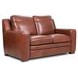 Ellery Brown Auburn Leather Living Room Set