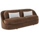 Ava Brown 92" Sofa with Pillows
