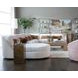 Ava White 4 Piece Modular Sectional with Pillows