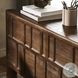 Ezri Carved Cocoa Oak 71" Drawer Desk