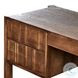 Ezri Carved Cocoa Oak 71" Drawer Desk