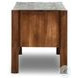 Ezri Carved Cocoa Oak 71" Drawer Desk